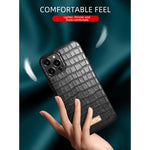 Custodia protettiva in TPU con trama coccodrillo per iPhone 13