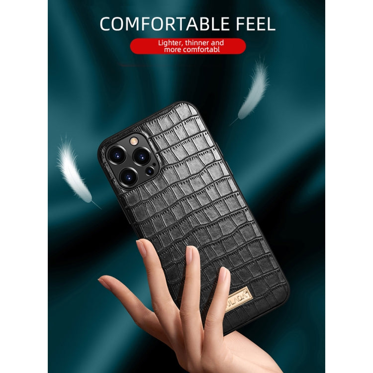 Custodia protettiva in TPU con trama coccodrillo per iPhone 13
