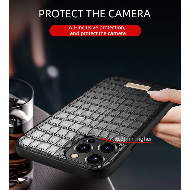 Custodia protettiva in TPU con trama coccodrillo per iPhone 13