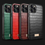 Custodia protettiva in TPU con trama coccodrillo per iPhone 13