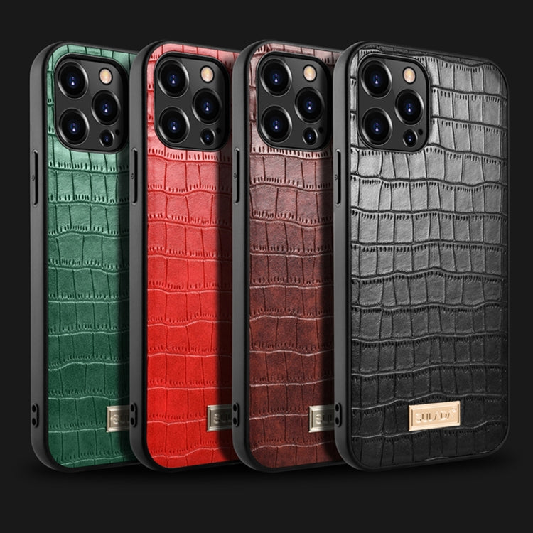 Custodia protettiva in TPU con trama coccodrillo per iPhone 13