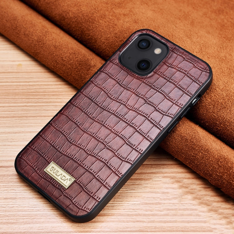 Custodia protettiva in TPU con trama coccodrillo per iPhone 13