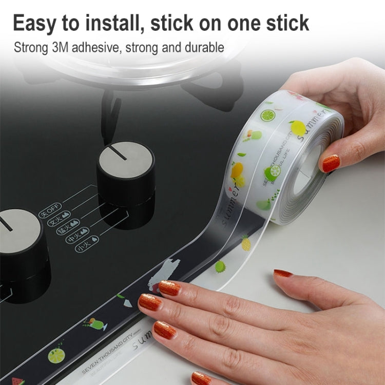 Adesivi per cuciture di bellezza da cucina Adesivo impermeabile ad alta temperatura a prova di muffa a prova di umidità, White Background