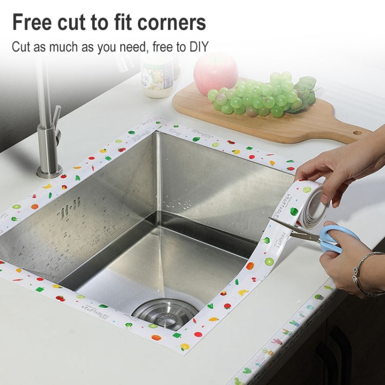 Adesivi per cuciture di bellezza da cucina Adesivo impermeabile ad alta temperatura a prova di muffa a prova di umidità, White Background