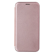 Struttura in fibra di carbonio Flip orizzontale magnetico Custodia in pelle TPU + PC + PU con slot per schede, For iPhone 13 Pro Max, For iPhone 13 Pro, For iPhone 13, For iPhone 13 mini