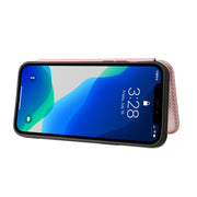 Struttura in fibra di carbonio Flip orizzontale magnetico Custodia in pelle TPU + PC + PU con slot per schede, For iPhone 13 Pro Max, For iPhone 13 Pro, For iPhone 13, For iPhone 13 mini