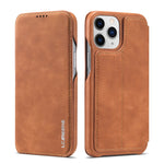 Custodia portafoglio in pelle con slot carte per iPhone 13