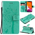 Custodia portafoglio in pelle sintetica per iPhone 13 mini