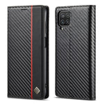 LC.IMEEKE Custodia in pelle a vibrazione orizzontale PU + TPU in fibra di carbonio con supporto, slot per schede e portafoglio, For Samsung Galaxy A12 5G, For Samsung Galaxy A22 4G, For Samsung Galaxy A22 5G, For Samsung Galaxy A32 4G                  ...