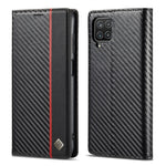 LC.IMEEKE Custodia in pelle a vibrazione orizzontale PU + TPU in fibra di carbonio con supporto, slot per schede e portafoglio, For Samsung Galaxy A12 5G, For Samsung Galaxy A22 4G, For Samsung Galaxy A22 5G, For Samsung Galaxy A32 4G                  ...