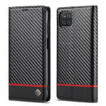 LC.IMEEKE Custodia in pelle a vibrazione orizzontale PU + TPU in fibra di carbonio con supporto, slot per schede e portafoglio, For Samsung Galaxy A12 5G, For Samsung Galaxy A22 4G, For Samsung Galaxy A22 5G, For Samsung Galaxy A32 4G                  ...