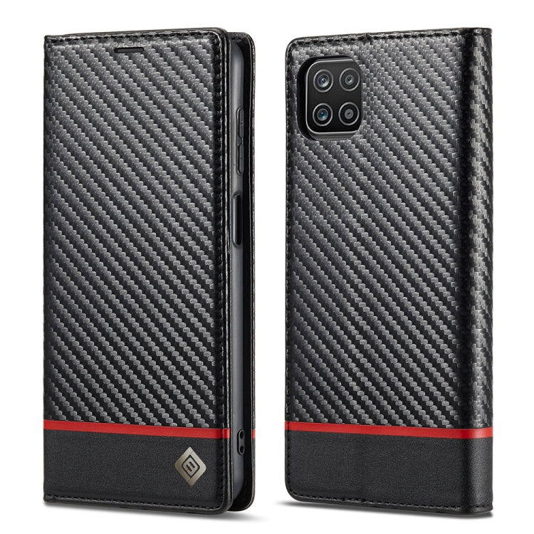 LC.IMEEKE Custodia in pelle a vibrazione orizzontale PU + TPU in fibra di carbonio con supporto, slot per schede e portafoglio, For Samsung Galaxy A12 5G, For Samsung Galaxy A22 4G, For Samsung Galaxy A22 5G, For Samsung Galaxy A32 4G                  ...