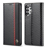 LC.IMEEKE Custodia in pelle a vibrazione orizzontale PU + TPU in fibra di carbonio con supporto, slot per schede e portafoglio, For Samsung Galaxy A12 5G, For Samsung Galaxy A22 4G, For Samsung Galaxy A22 5G, For Samsung Galaxy A32 4G                  ...