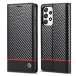 LC.IMEEKE Custodia in pelle a vibrazione orizzontale PU + TPU in fibra di carbonio con supporto, slot per schede e portafoglio, For Samsung Galaxy A12 5G, For Samsung Galaxy A22 4G, For Samsung Galaxy A22 5G, For Samsung Galaxy A32 4G                  ...