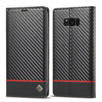 LC.IMEEKE Custodia in pelle a vibrazione orizzontale PU + TPU in fibra di carbonio con supporto, slot per schede e portafoglio, For Samsung Galaxy A12 5G, For Samsung Galaxy A22 4G, For Samsung Galaxy A22 5G, For Samsung Galaxy A32 4G                  ...