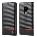 LC.IMEEKE Custodia in pelle a vibrazione orizzontale PU + TPU in fibra di carbonio con supporto, slot per schede e portafoglio, For Samsung Galaxy A12 5G, For Samsung Galaxy A22 4G, For Samsung Galaxy A22 5G, For Samsung Galaxy A32 4G                  ...