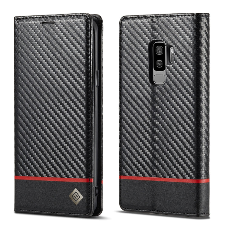 LC.IMEEKE Custodia in pelle a vibrazione orizzontale PU + TPU in fibra di carbonio con supporto, slot per schede e portafoglio, For Samsung Galaxy A12 5G, For Samsung Galaxy A22 4G, For Samsung Galaxy A22 5G, For Samsung Galaxy A32 4G                  ...