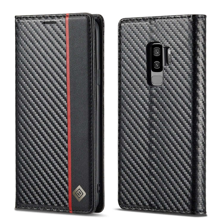 LC.IMEEKE Custodia in pelle a vibrazione orizzontale PU + TPU in fibra di carbonio con supporto, slot per schede e portafoglio, For Samsung Galaxy A12 5G, For Samsung Galaxy A22 4G, For Samsung Galaxy A22 5G, For Samsung Galaxy A32 4G                  ...