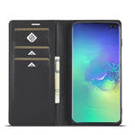 LC.IMEEKE Custodia in pelle a vibrazione orizzontale PU + TPU in fibra di carbonio con supporto, slot per schede e portafoglio, For Samsung Galaxy S10, For Samsung Galaxy S10+, For Samsung Galaxy S20, For Samsung Galaxy S20+, For Samsung Galaxy S20 FE ...
