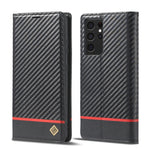 LC.IMEEKE Custodia in pelle a vibrazione orizzontale PU + TPU in fibra di carbonio con supporto, slot per schede e portafoglio, For Samsung Galaxy S10, For Samsung Galaxy S10+, For Samsung Galaxy S20, For Samsung Galaxy S20+, For Samsung Galaxy S20 FE ...