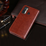 idewei Custodia in pelle orizzontale a conchiglia Crazy Horse Texture con supporto e slot per carte e portafoglio, For Tecno Camon 17, For Huawei P50, For Tecno Camon 17P