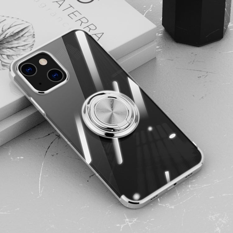 Custodia antiurto in silicone galvanico con supporto per anello, For iPhone 13 mini, For iPhone 13, For iPhone 13 Pro, For iPhone 13 Pro Max