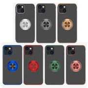 Custodia antiurto in silicone galvanico con supporto per anello, For iPhone 13 mini, For iPhone 13, For iPhone 13 Pro, For iPhone 13 Pro Max
