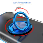 Custodia silicone antiurto con anello per iPhone 13 Pro
