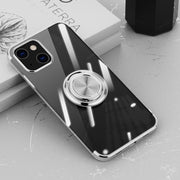 Custodia antiurto in silicone galvanico con supporto per anello, For iPhone 13 mini, For iPhone 13, For iPhone 13 Pro, For iPhone 13 Pro Max