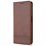 AZNS Custodia in pelle a vibrazione orizzontale con struttura in vitello magnetico con slot per carte, supporto e portafoglio, For OPPO A16, For Honor X20 SE