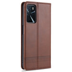 AZNS Custodia in pelle a vibrazione orizzontale con struttura in vitello magnetico con slot per carte, supporto e portafoglio, For OPPO A16, For Honor X20 SE