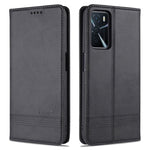 AZNS Custodia in pelle a vibrazione orizzontale con struttura in vitello magnetico con slot per carte, supporto e portafoglio, For OPPO A16, For Honor X20 SE