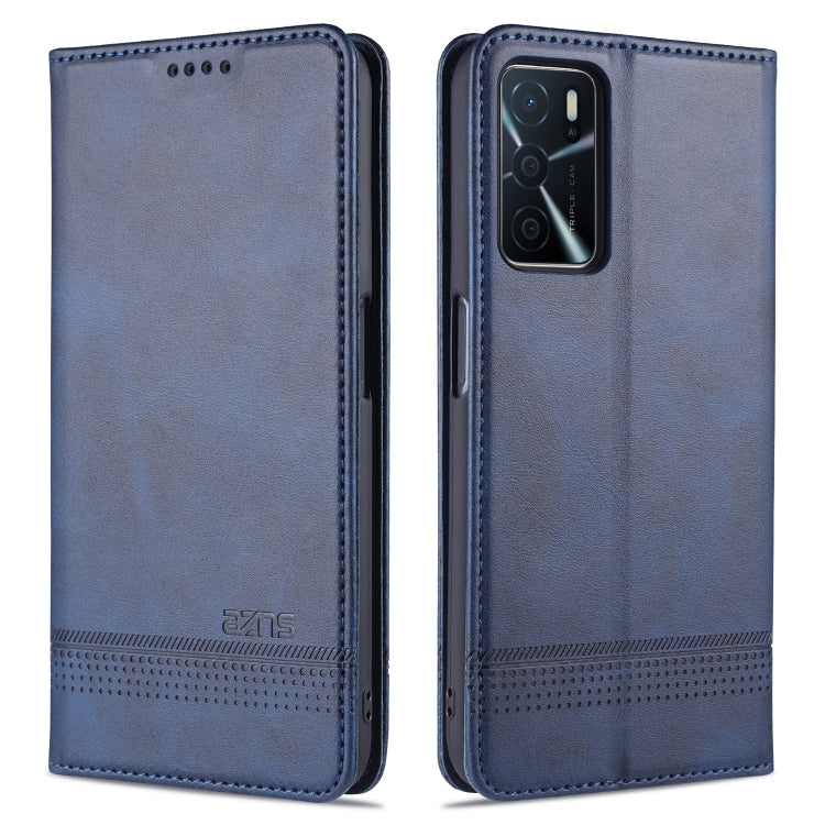 AZNS Custodia in pelle a vibrazione orizzontale con struttura in vitello magnetico con slot per carte, supporto e portafoglio, For OPPO A16, For Honor X20 SE