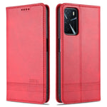 AZNS Custodia in pelle a vibrazione orizzontale con struttura in vitello magnetico con slot per carte, supporto e portafoglio, For OPPO A16, For Honor X20 SE