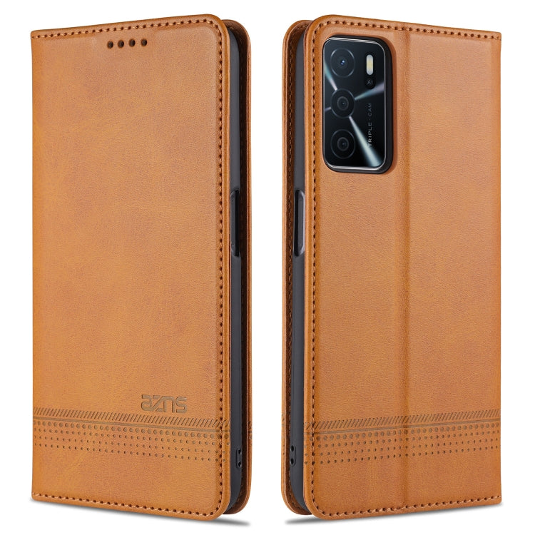 AZNS Custodia in pelle a vibrazione orizzontale con struttura in vitello magnetico con slot per carte, supporto e portafoglio, For OPPO A16, For Honor X20 SE