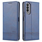 AZNS Custodia in pelle a vibrazione orizzontale con struttura in vitello magnetico con slot per carte, supporto e portafoglio, For OPPO A16, For Honor X20 SE