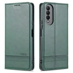AZNS Custodia in pelle a vibrazione orizzontale con struttura in vitello magnetico con slot per carte, supporto e portafoglio, For OPPO A16, For Honor X20 SE