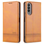 AZNS Custodia in pelle a vibrazione orizzontale con struttura in vitello magnetico con slot per carte, supporto e portafoglio, For OPPO A16, For Honor X20 SE