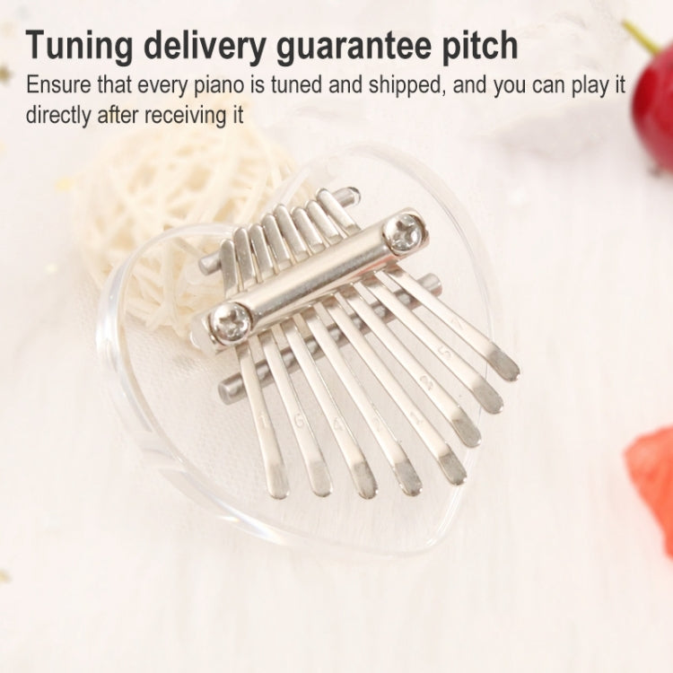 Kalimba mini a 8 toni in legno portatile