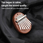 Kalimba mini a 8 toni in legno portatile