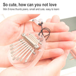 Kalimba mini a 8 toni in legno portatile