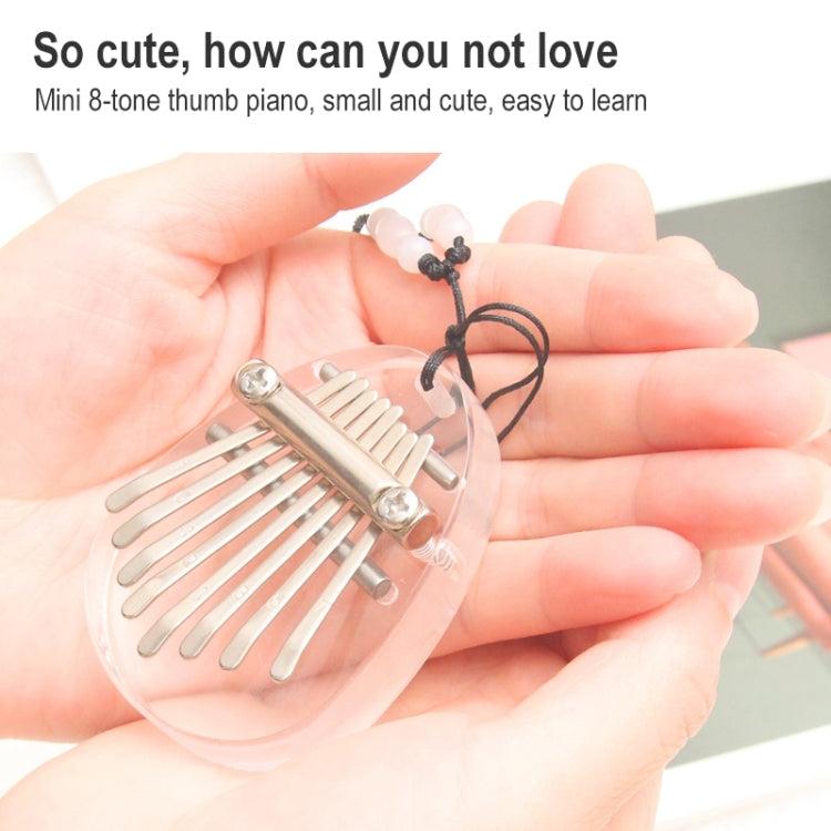 Kalimba mini a 8 toni in legno portatile