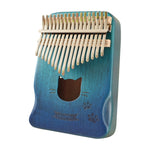Kalimba in legno di acacia a 17 toni 12x19 cm