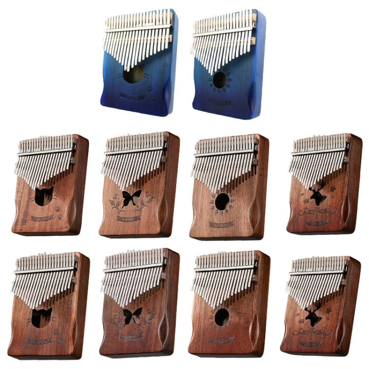 Kalimba in legno di acacia a 21 toni 15x19 cm