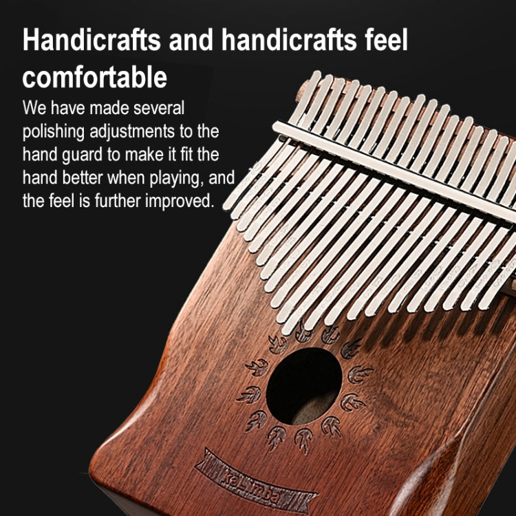 Kalimba in legno di acacia a 21 toni 15x19 cm