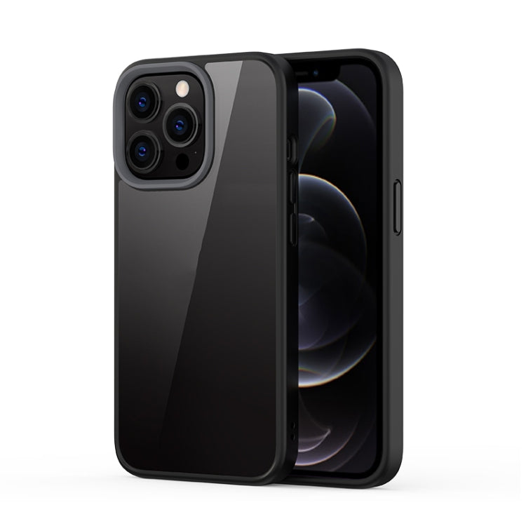 Custodia antiurto antigraffio per PC trasparente satinato ibrido Ming Shield + TPU, For iPhone 13 Pro Max