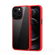 Custodia antiurto antigraffio per PC trasparente satinato ibrido Ming Shield + TPU, For iPhone 13 Pro Max