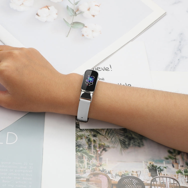 Per cinturino di ricambio in pelle Fitbit Luxe, S, L