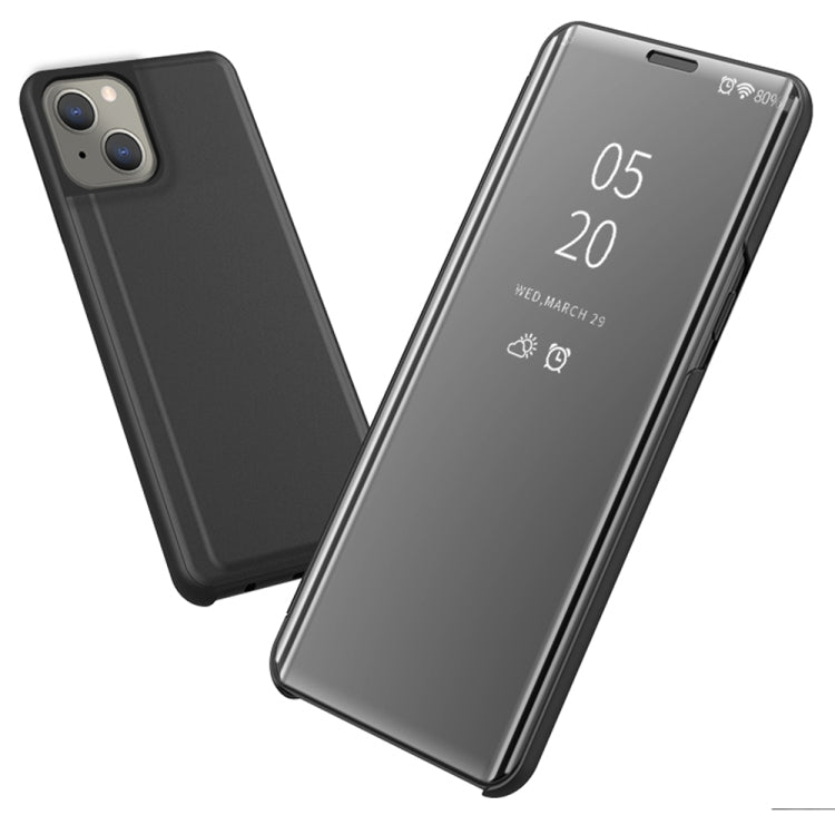 Custodia portafoglio in pelle con specchio per iPhone 13 mini