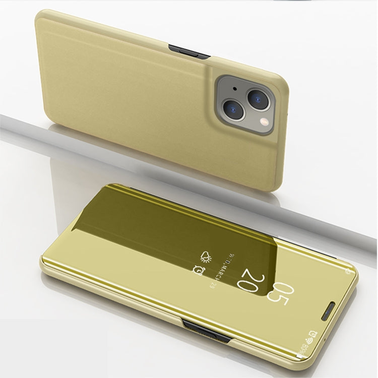 Custodia portafoglio in pelle con specchio per iPhone 13 mini